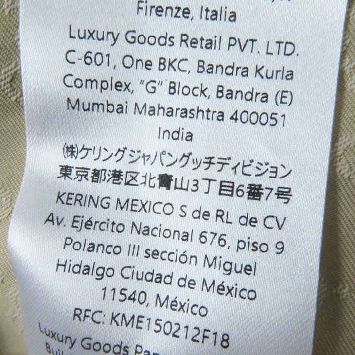 Excellent GUCCI trench coat GG pattern, belted, wide sleeves, beige Women 40
