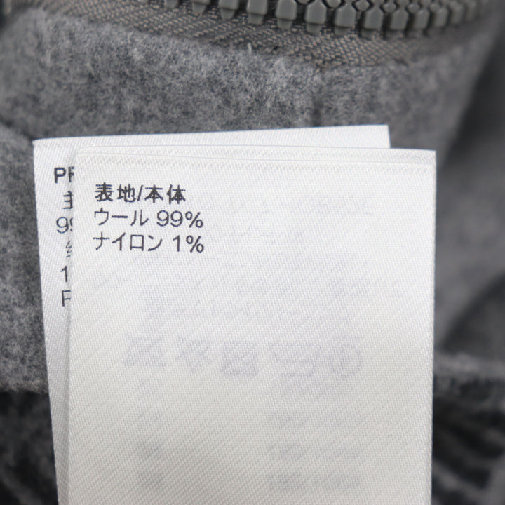LOUIS VUITTON Blouson double-faced hoodie gray wool mens 50 HOB52E