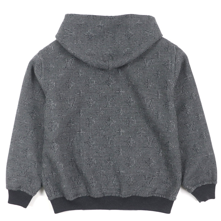 LOUIS VUITTON Blouson double-faced hoodie gray wool mens 50 HOB52E