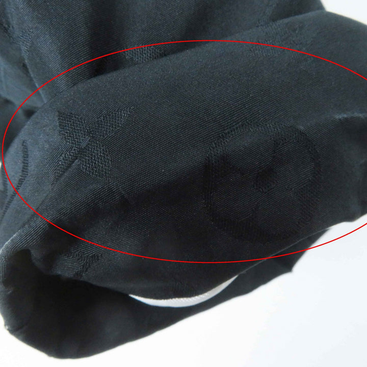 LOUIS VUITTON down coat Belted All-Monogram black polyester Women 36 FFCO018FLX