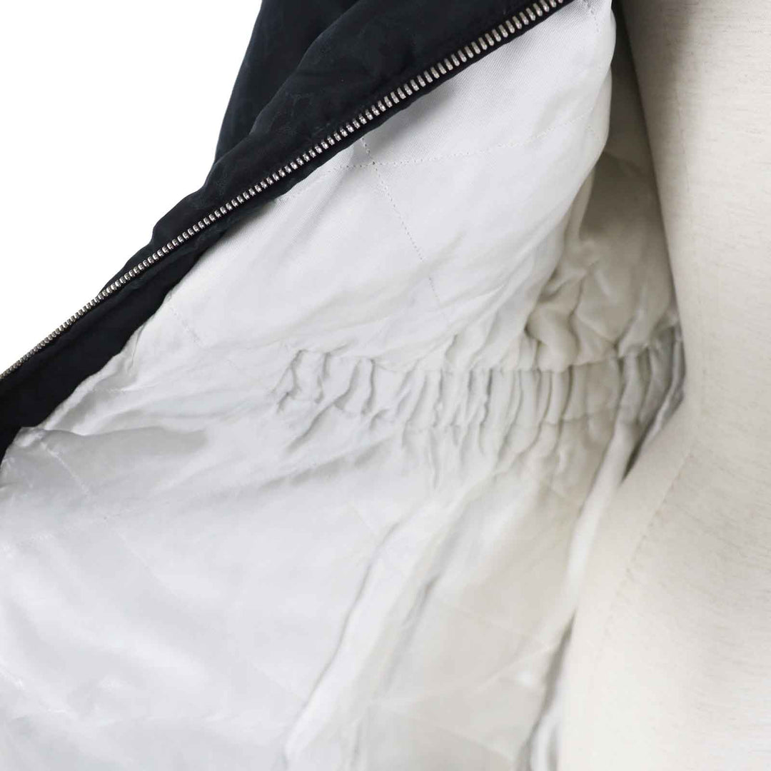 LOUIS VUITTON down coat Belted All-Monogram black polyester Women 36 FFCO018FLX