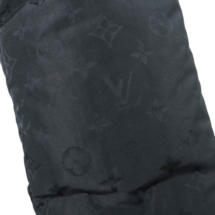 LOUIS VUITTON down coat Belted All-Monogram black polyester Women 36 FFCO018FLX