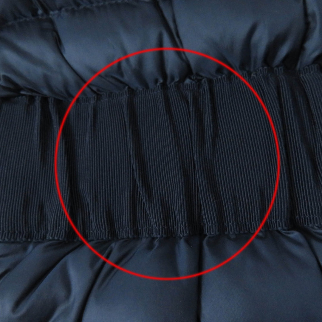 Great MONCLER down coat HODENITE ZIP UP Light Down Coat No Collar Navy Nylon