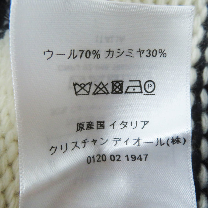 Excellent Christian Dior coat Dior Mariniere Motif Logo Toggle 38 144M01AM318