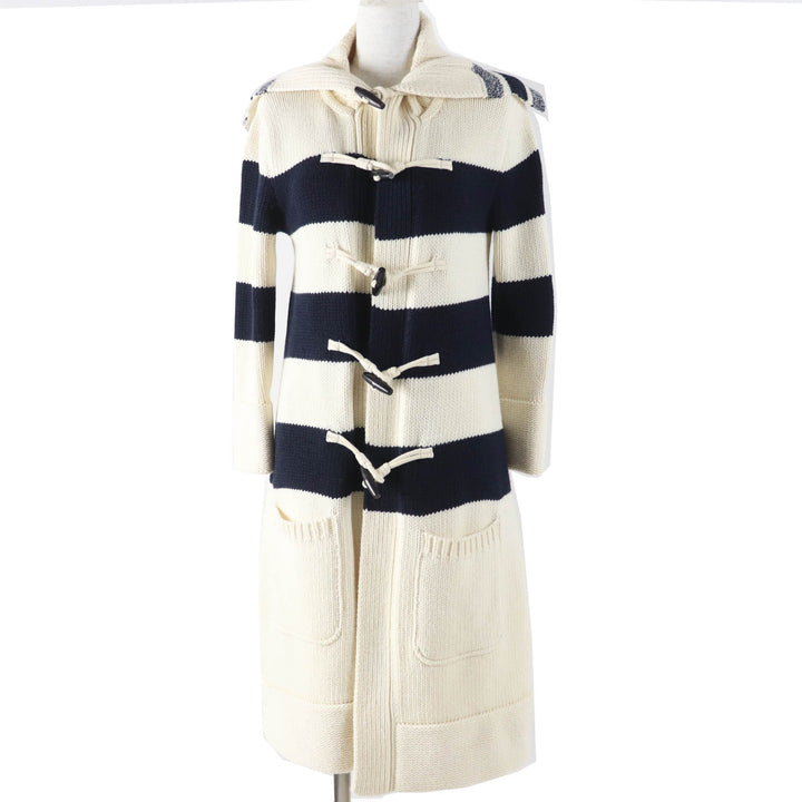 Excellent Christian Dior coat Dior Mariniere Motif Logo Toggle 38 144M01AM318