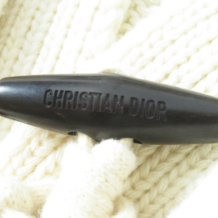 Excellent Christian Dior coat Dior Mariniere Motif Logo Toggle 38 144M01AM318