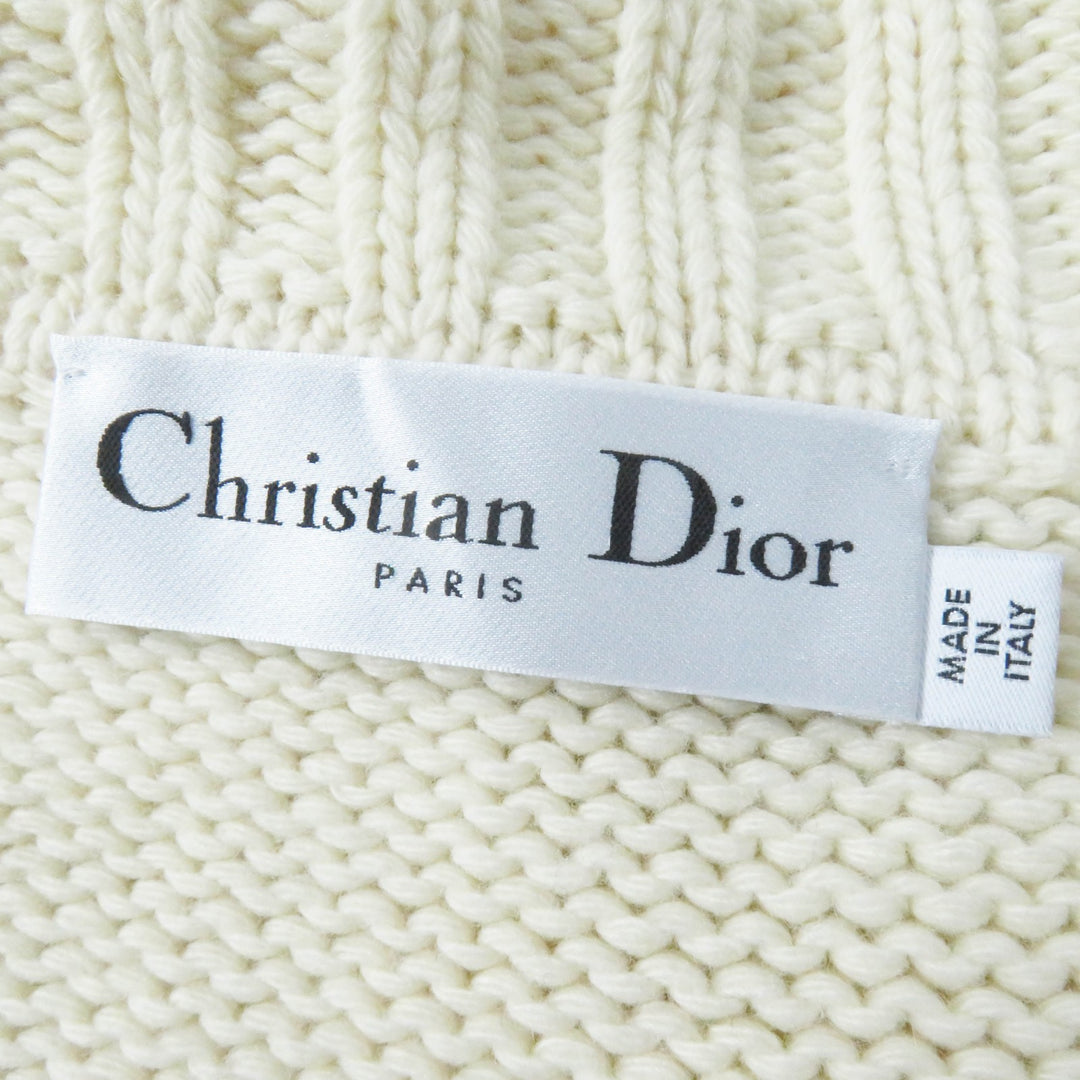 Excellent Christian Dior coat Dior Mariniere Motif Logo Toggle 38 144M01AM318