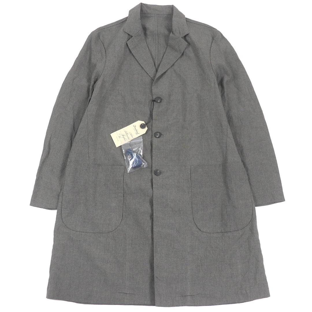 Pristine Bergfabel Chester coat Lightweight summer coat gray linen mens 46