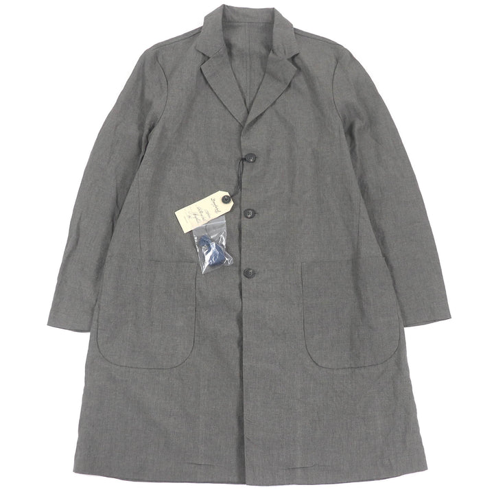 Pristine Bergfabel Chester coat Lightweight summer coat gray linen mens 46