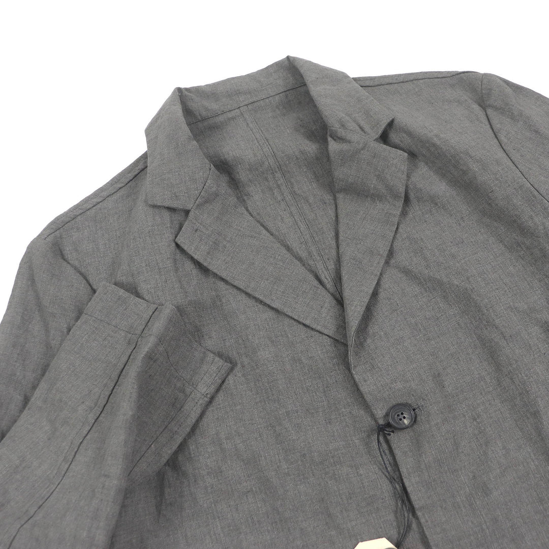 Pristine Bergfabel Chester coat Lightweight summer coat gray linen mens 46