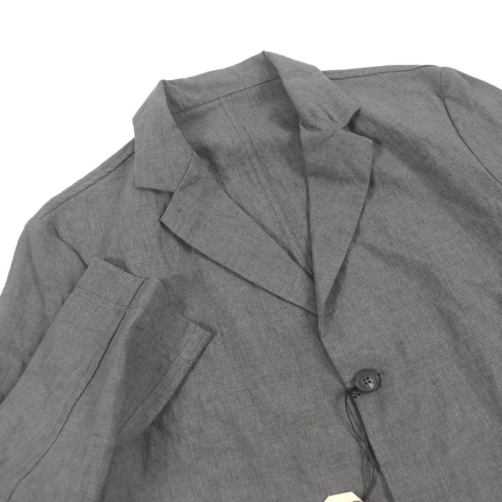 Pristine Bergfabel Chester coat Lightweight summer coat gray linen mens 46
