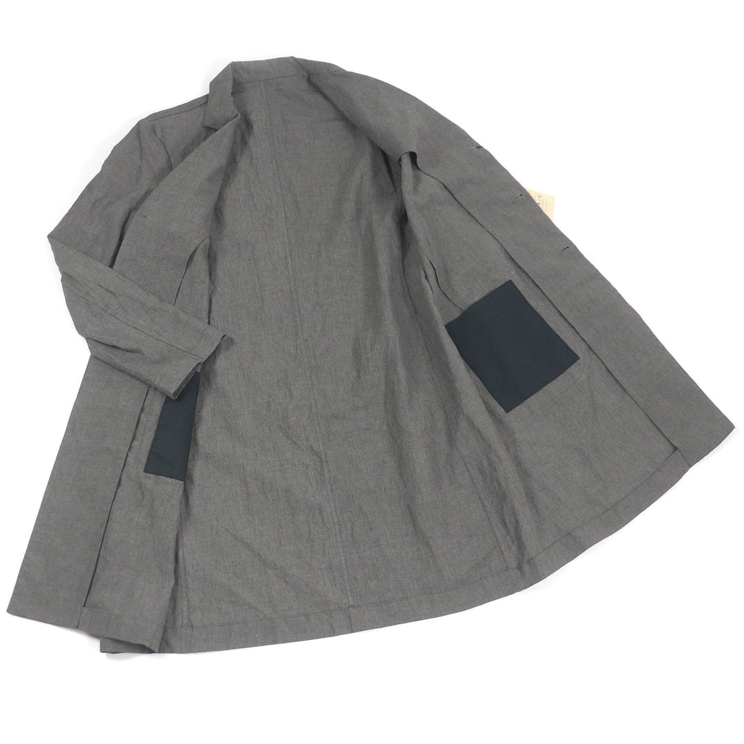 Pristine Bergfabel Chester coat Lightweight summer coat gray linen mens 46