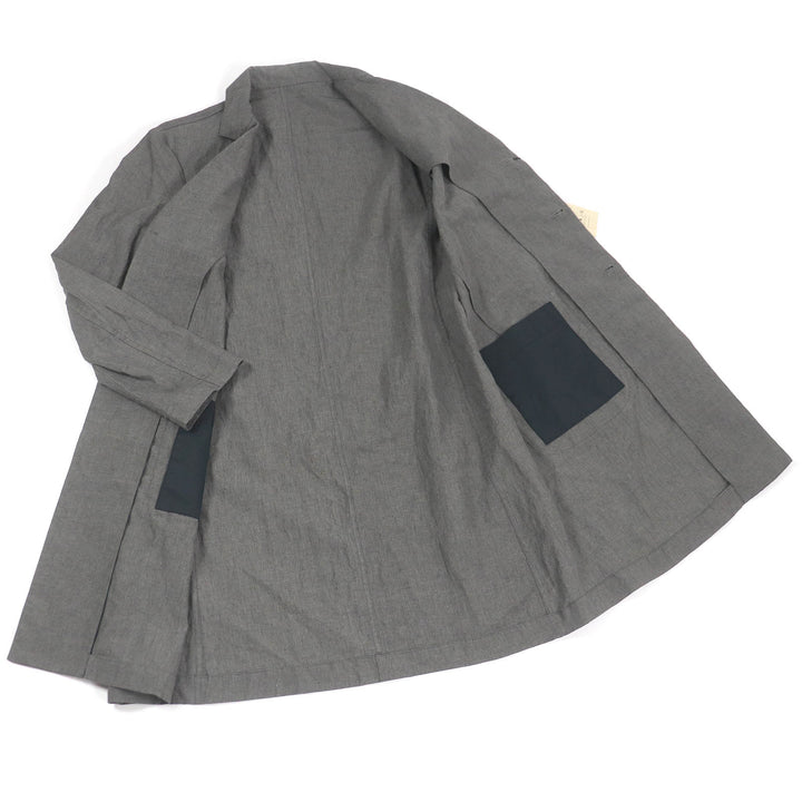 Pristine Bergfabel Chester coat Lightweight summer coat gray linen mens 46