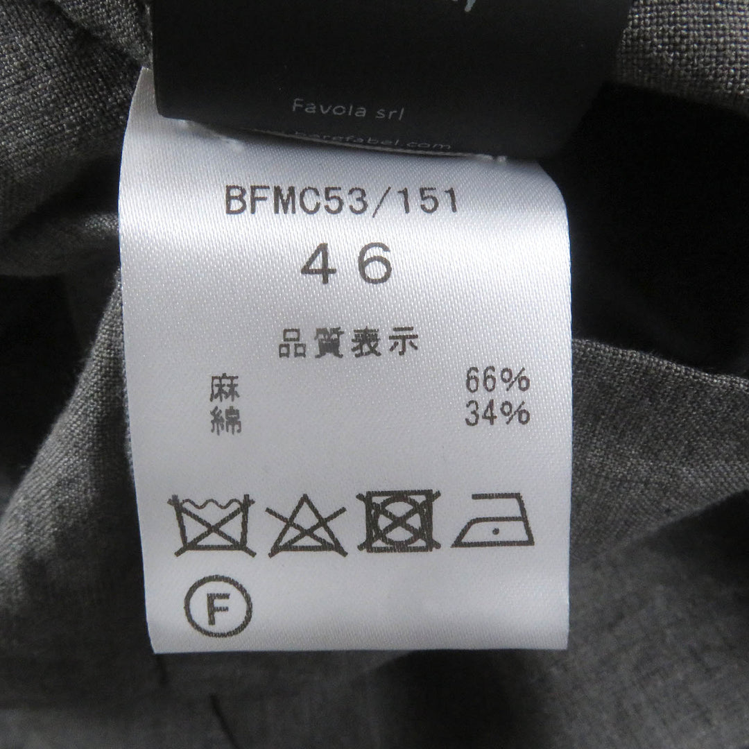Pristine Bergfabel Chester coat Lightweight summer coat gray linen mens 46