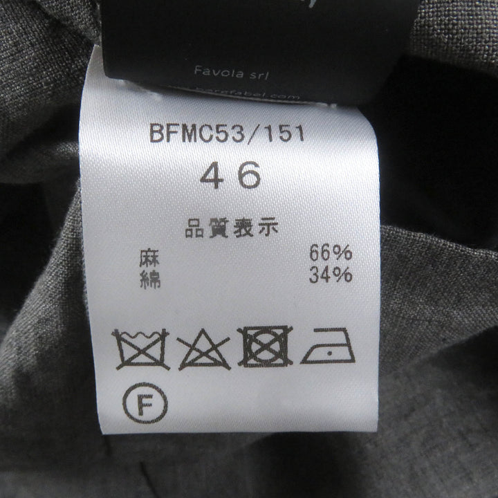 Pristine Bergfabel Chester coat Lightweight summer coat gray linen mens 46