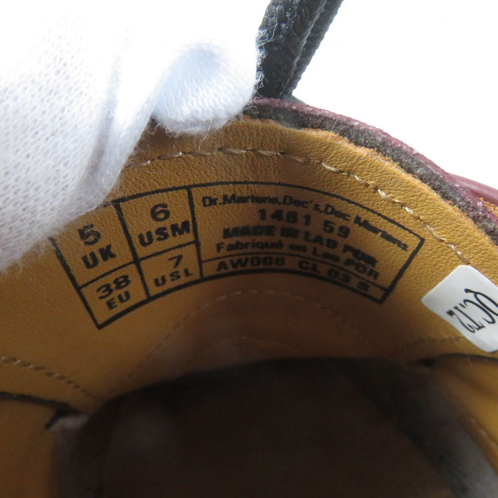 Excellent Dr.Martens Leather shoes 3 holes Bordeaux leather Women 1461