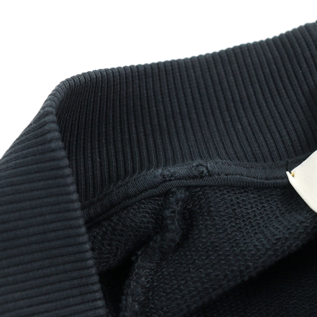 Pristine BackSideClub cardigan FLEECE CARDIGAN Flower print sweatshirt black cotton mens L