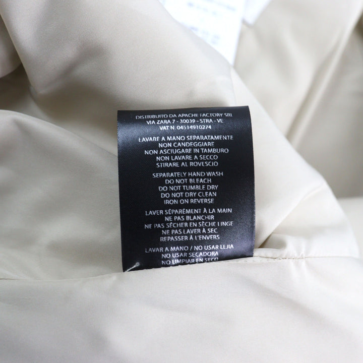 Pristine BackSideClub Jacket Back logo print quilted shirt beige cotton mens L