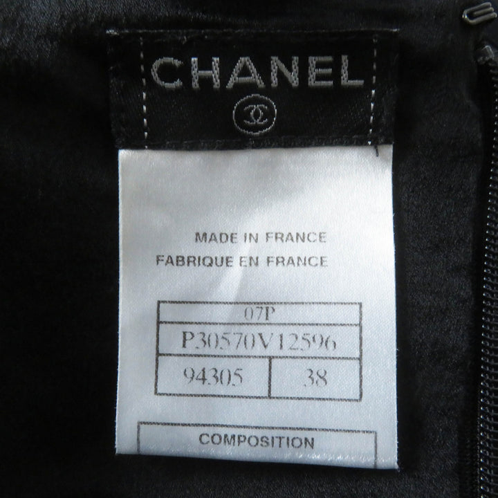 Great CHANEL one piece COCO Mark included, lace Black beige silk Women 38 07P