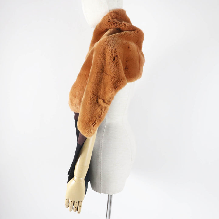 Excellent MARNI Stall Scarf with pockets/ Brown wool Women