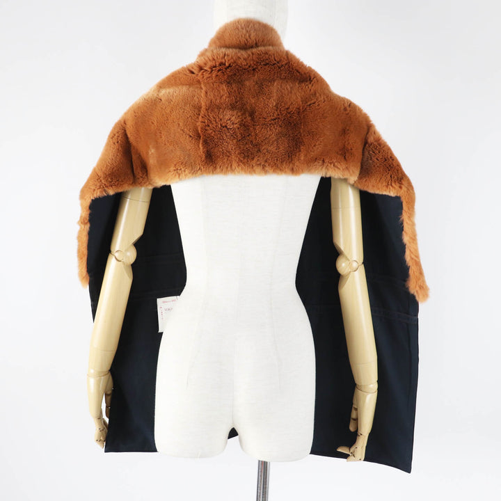 Excellent MARNI Stall Scarf with pockets/ Brown wool Women