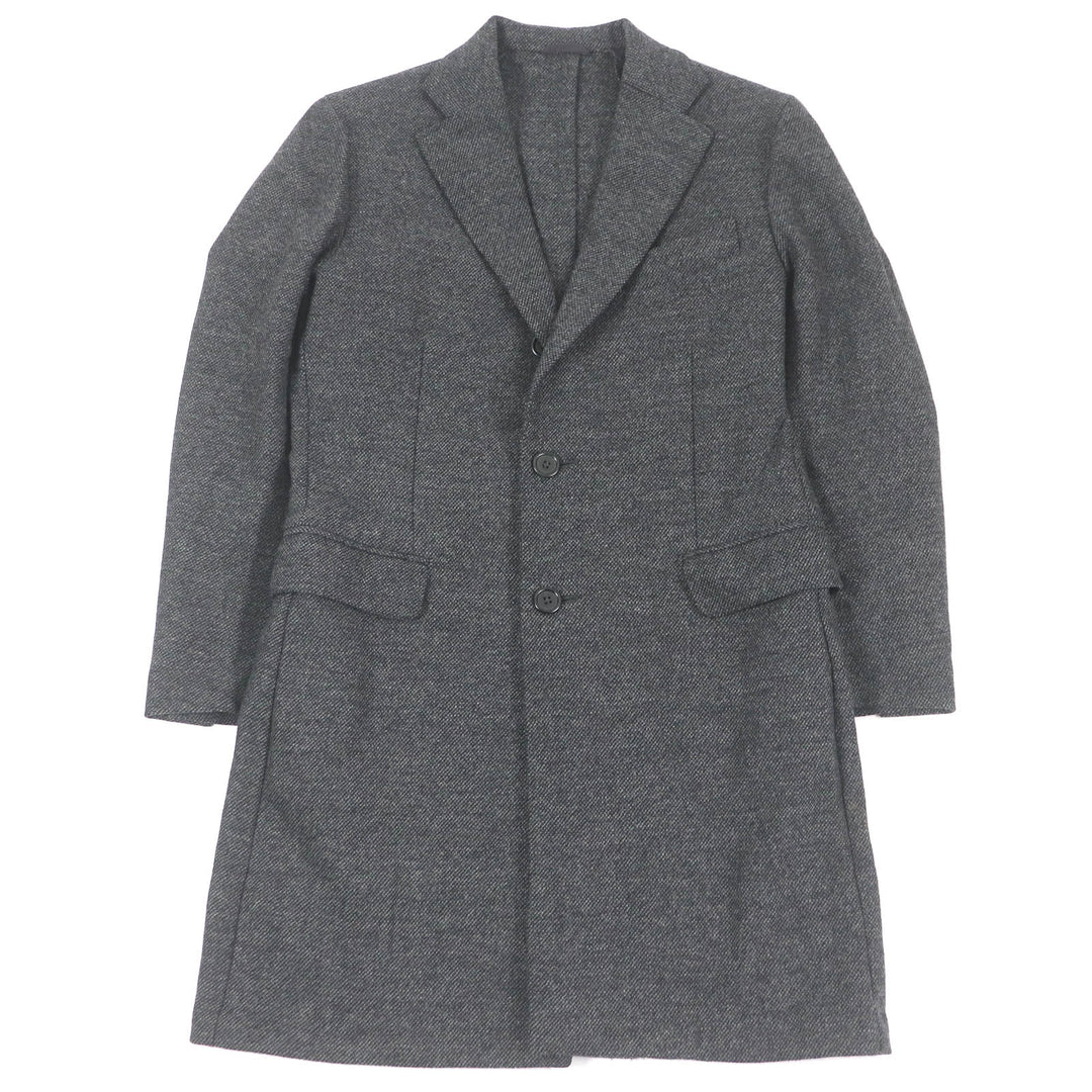 Excellent ERRICO FORMICOLA coat Tweed coat Chester gray wool mens 44