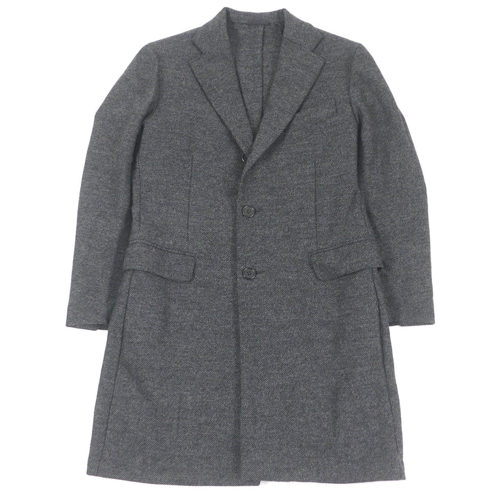 Excellent ERRICO FORMICOLA coat Tweed coat Chester gray wool mens 44