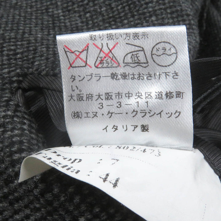 Excellent ERRICO FORMICOLA coat Tweed coat Chester gray wool mens 44