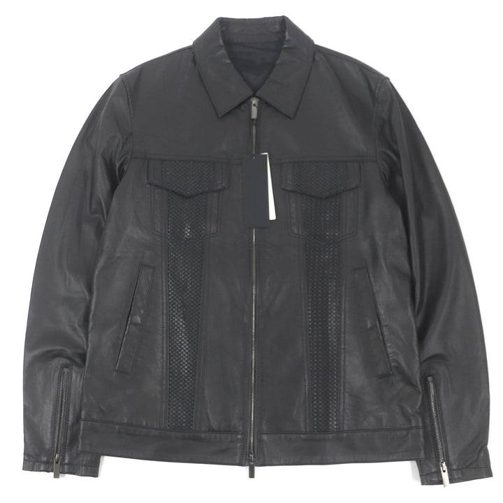 Pristine JOSEPH Jacket WZIP Single Riders Lamb Leather black Sheep leather mens 48