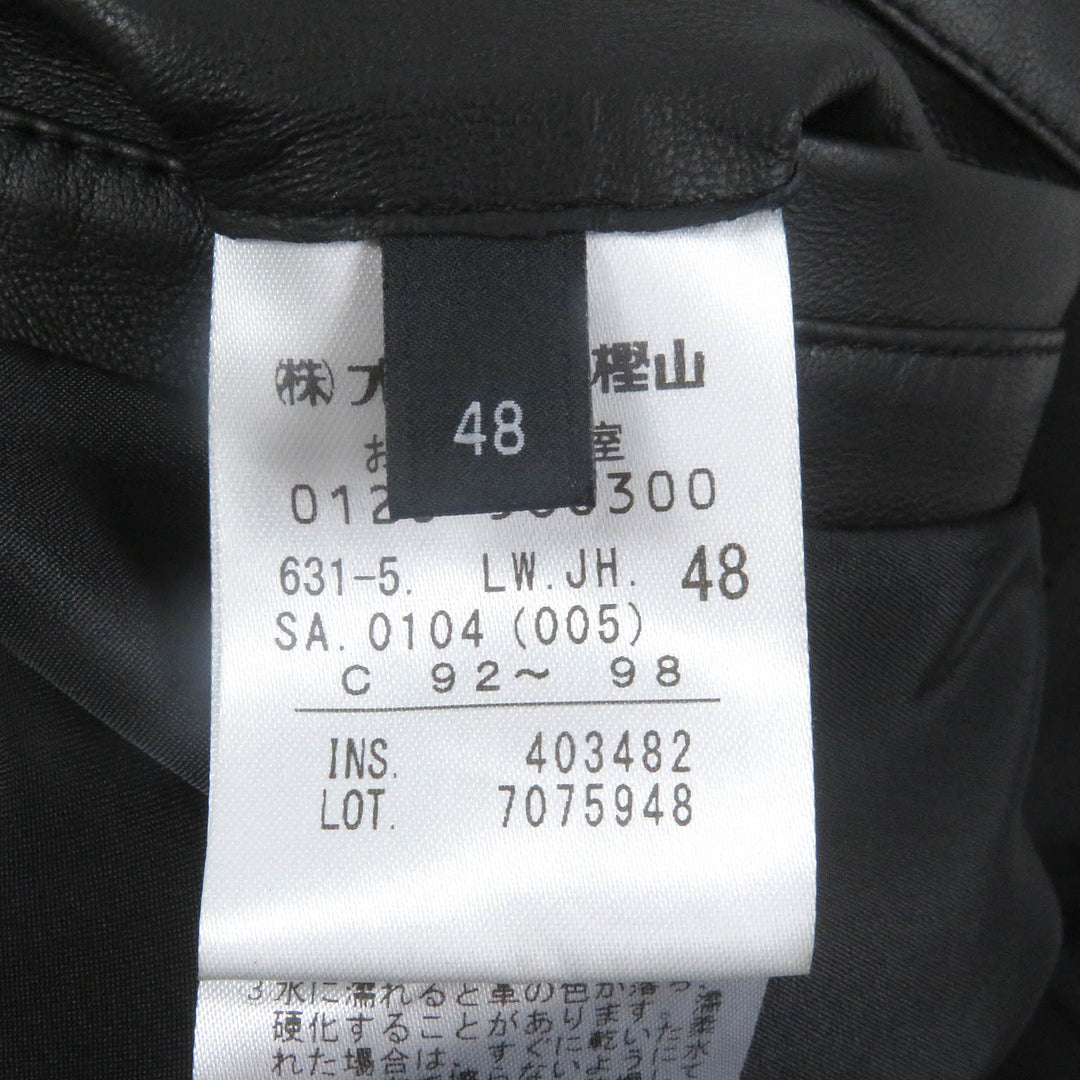 Pristine JOSEPH Jacket WZIP Single Riders Lamb Leather black Sheep leather mens 48