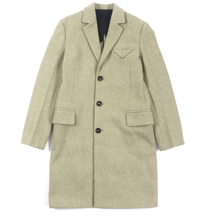Excellent BOTTEGAVENETA Chester coat single Green system wool mens 46 647389