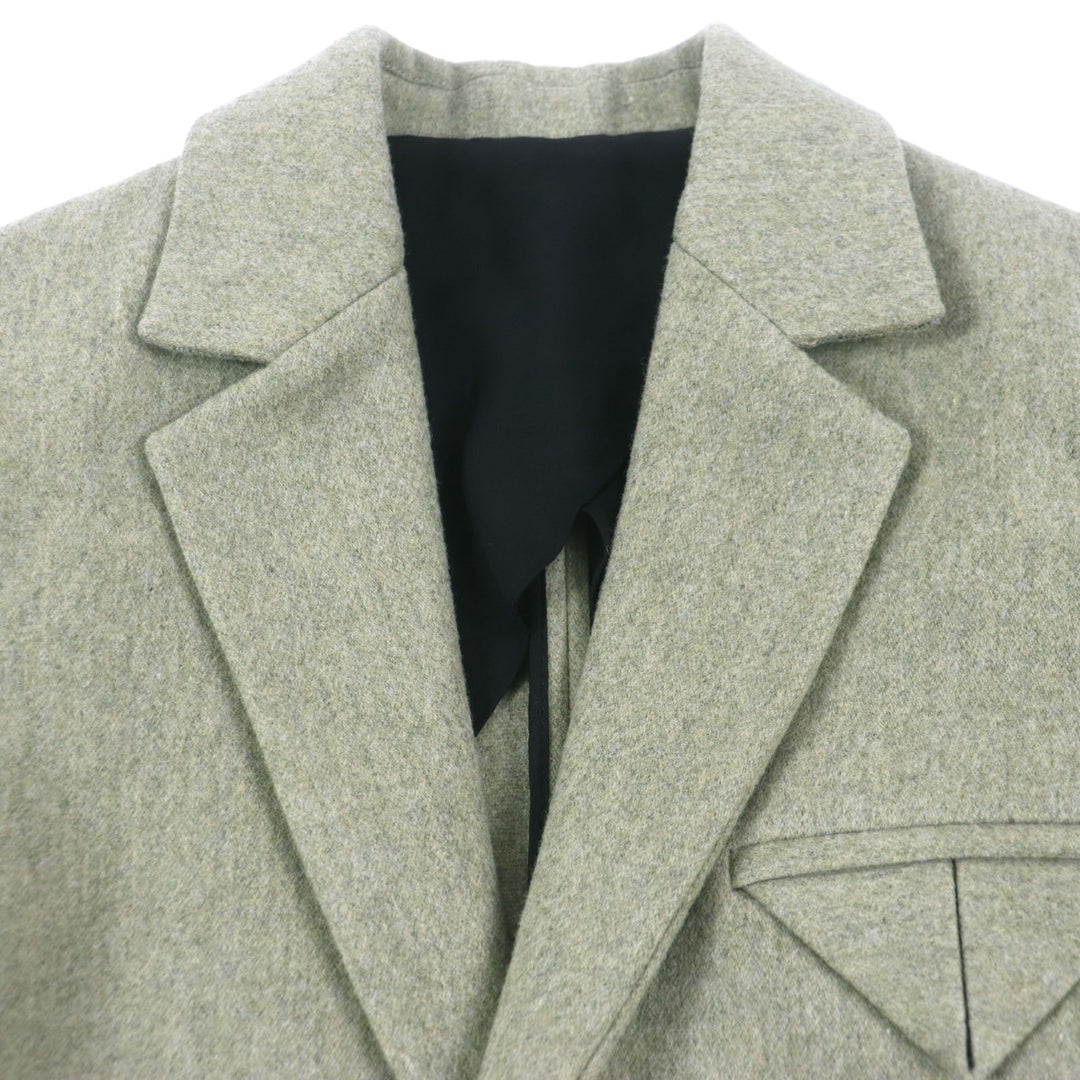Excellent BOTTEGAVENETA Chester coat single Green system wool mens 46 647389