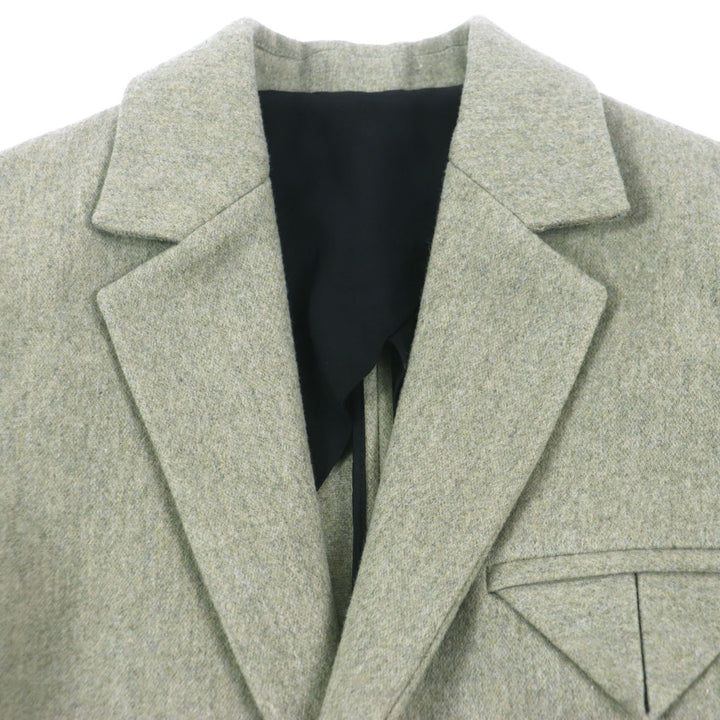 Excellent BOTTEGAVENETA Chester coat single Green system wool mens 46 647389