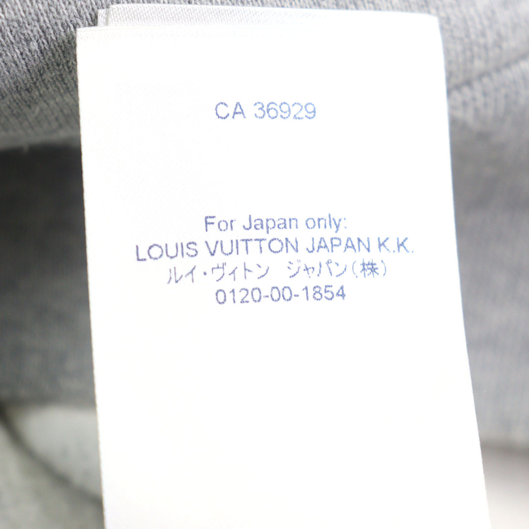 Great LOUIS VUITTON Parker Logo Print Neon Working Man Pullover Gray mens XS