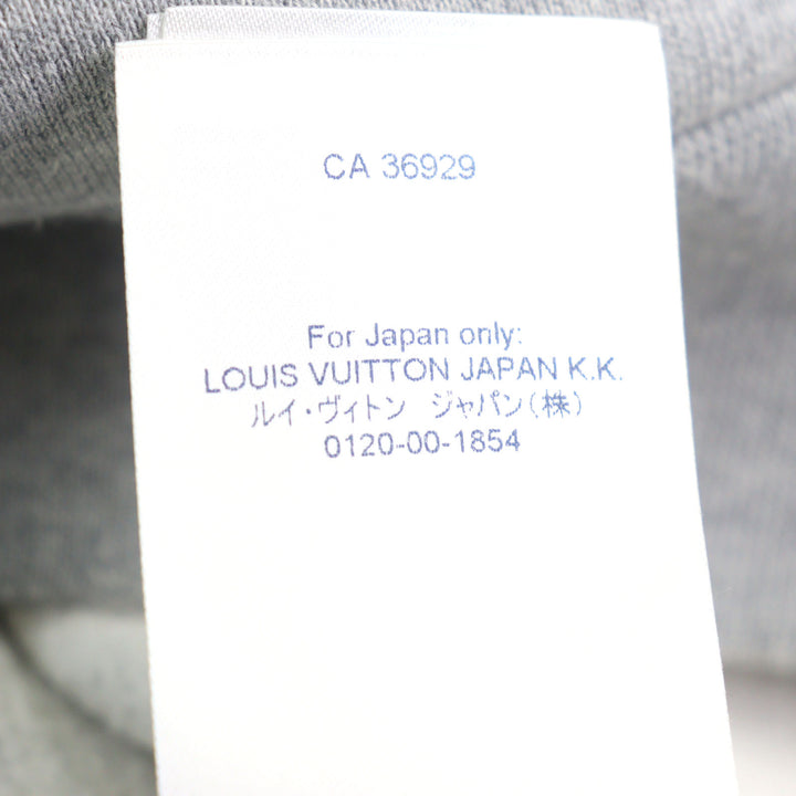 Great LOUIS VUITTON Parker Logo Print Neon Working Man Pullover Gray mens XS