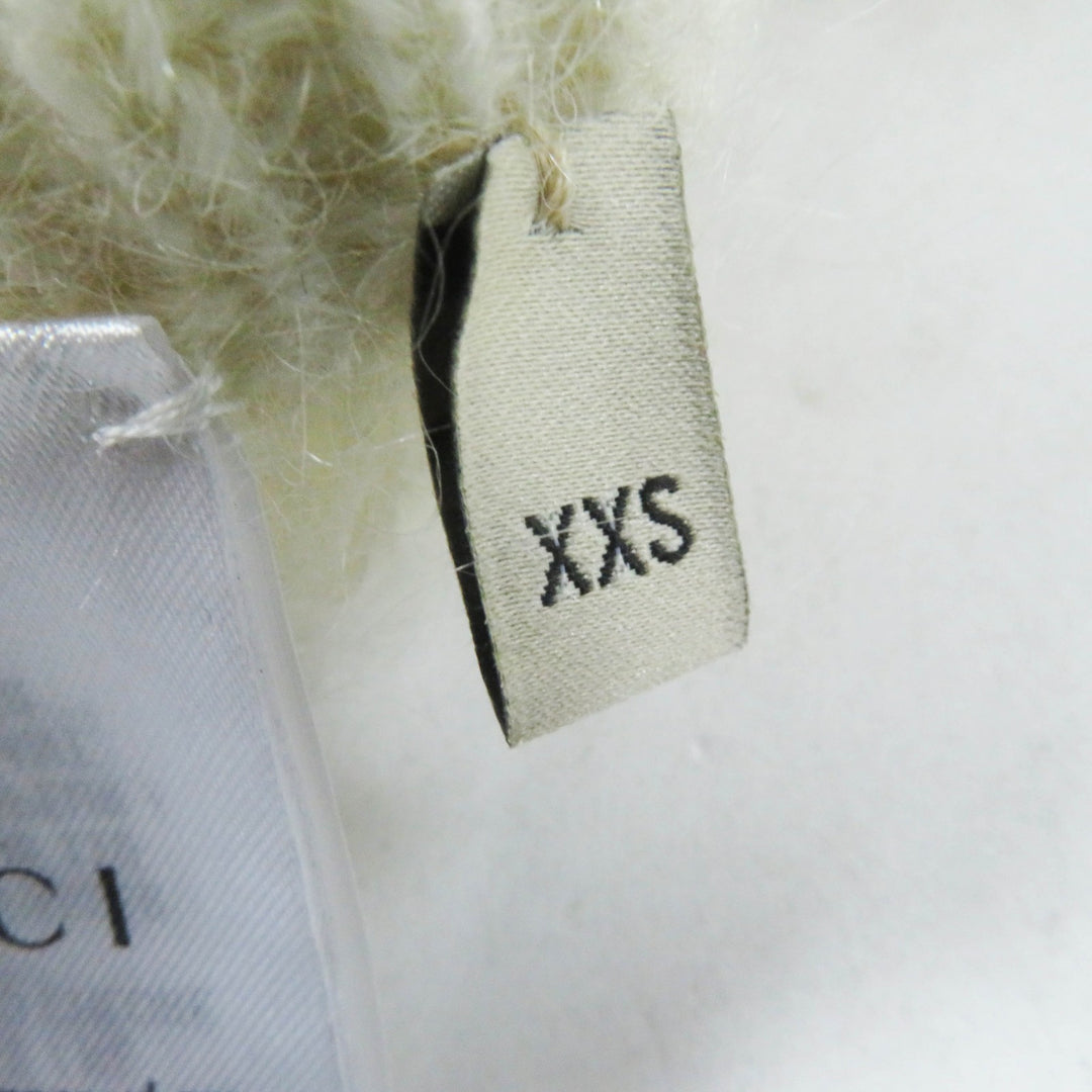Excellent GUCCI×adidas Pants Trefoil embroidered knit long White black Women