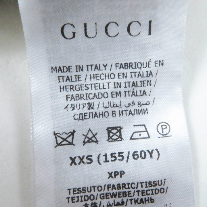 Excellent GUCCI×adidas Pants Trefoil embroidered knit long White black Women