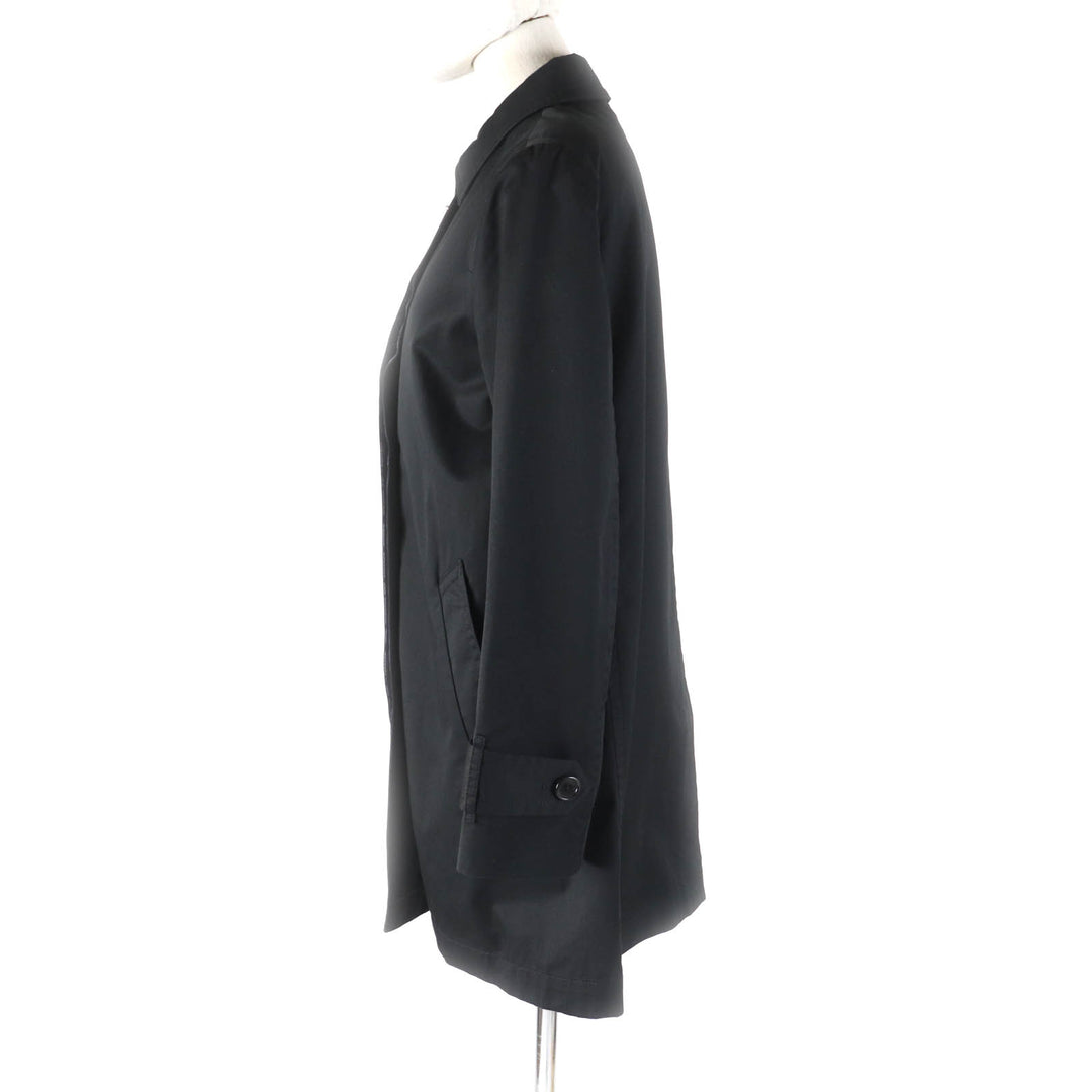 Great COACH coat Turnlock Signature lining Hidden placket black cotton Women XS