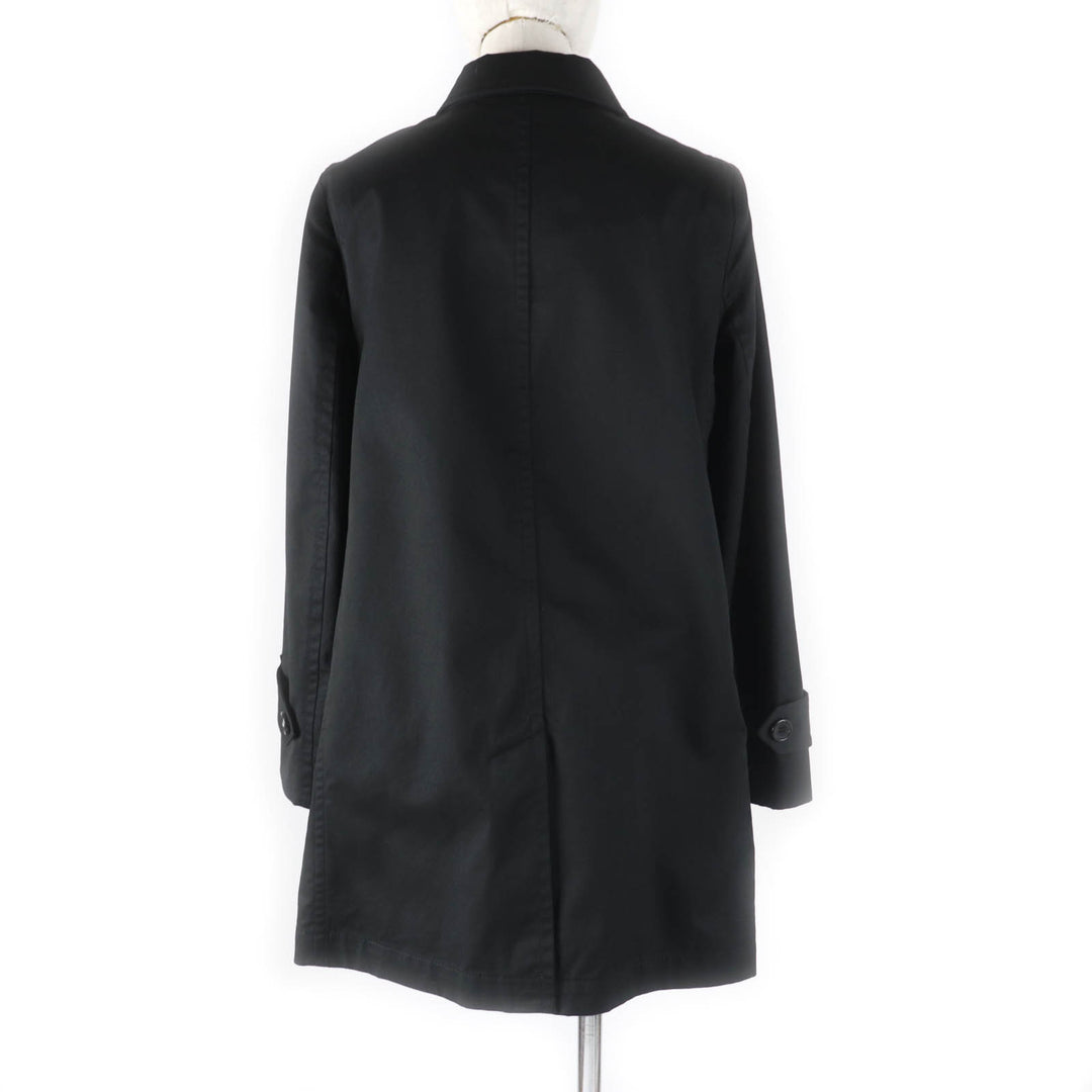 Great COACH coat Turnlock Signature lining Hidden placket black cotton Women XS