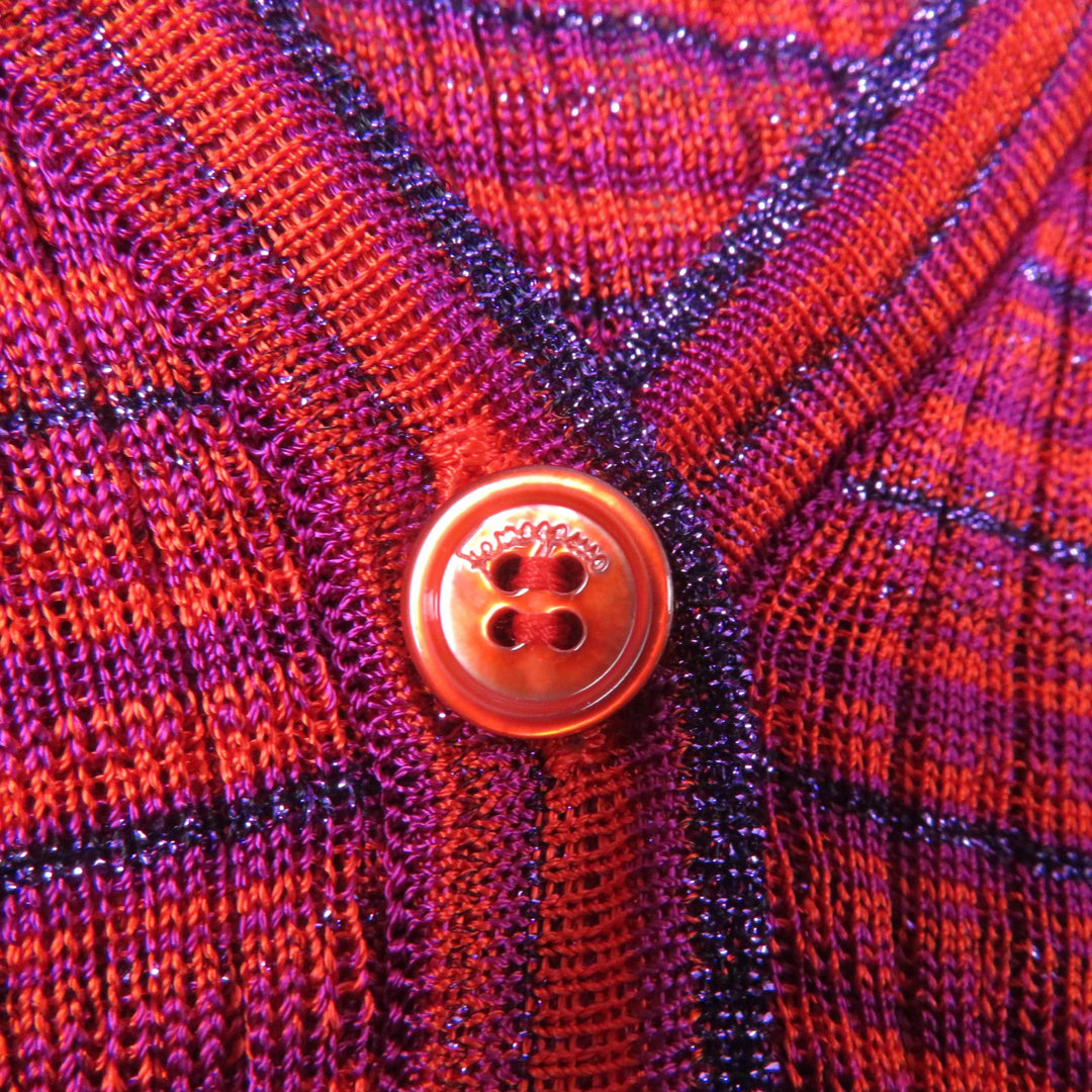 Excellent Salvatore Ferragamo ensemble Double GanciniMetal cardigan + sleeveless knit M