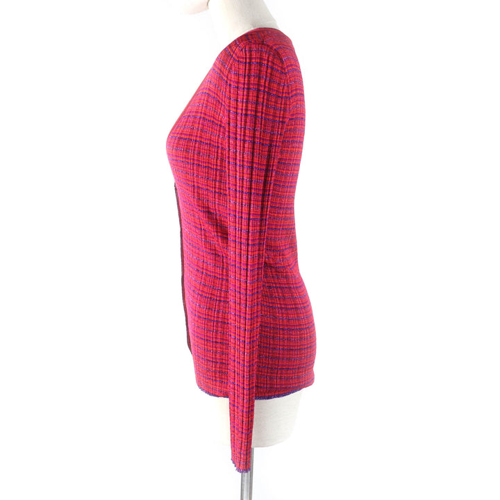 Excellent Salvatore Ferragamo ensemble Double GanciniMetal cardigan + sleeveless knit M