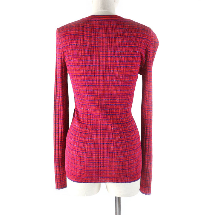 Excellent Salvatore Ferragamo ensemble Double GanciniMetal cardigan + sleeveless knit M