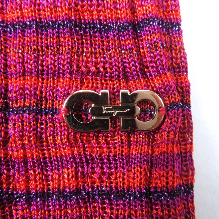 Excellent Salvatore Ferragamo ensemble Double GanciniMetal cardigan + sleeveless knit M