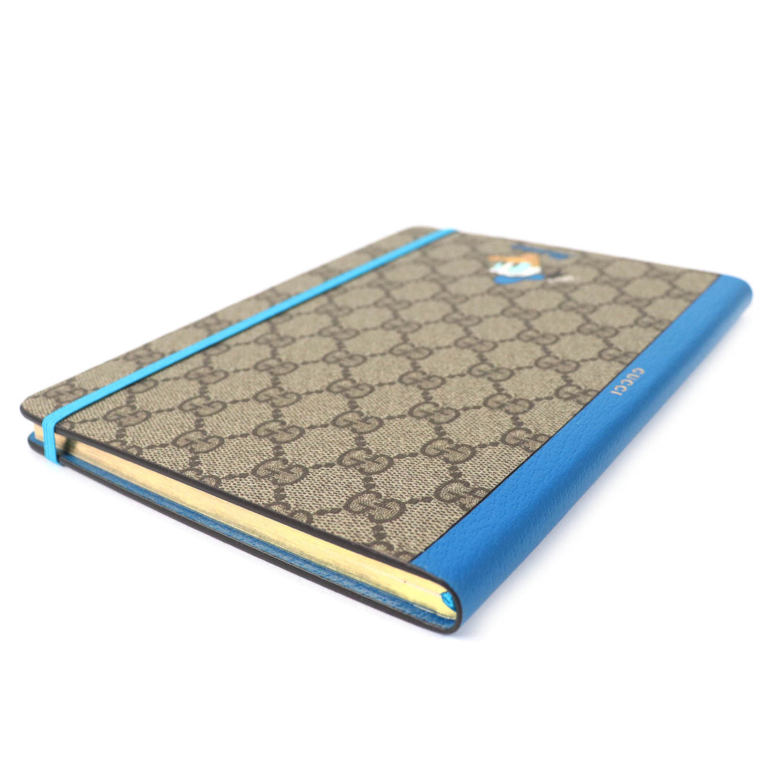Excellent GUCCI×Disney GG Supreme Donald Duck Note Paper Stationery Beige blue