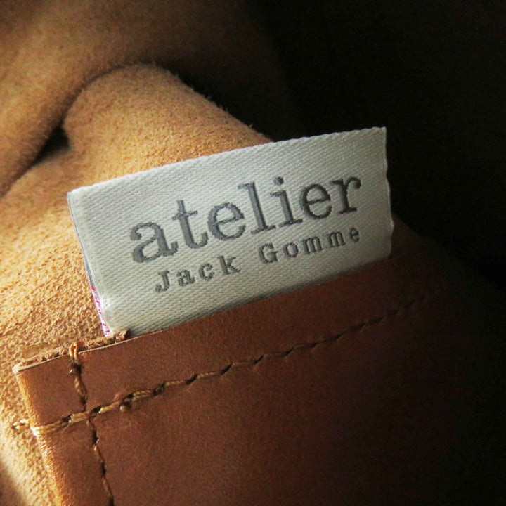 Great Backpack Â· Daypack Logo embossed all leather Camel leather Women