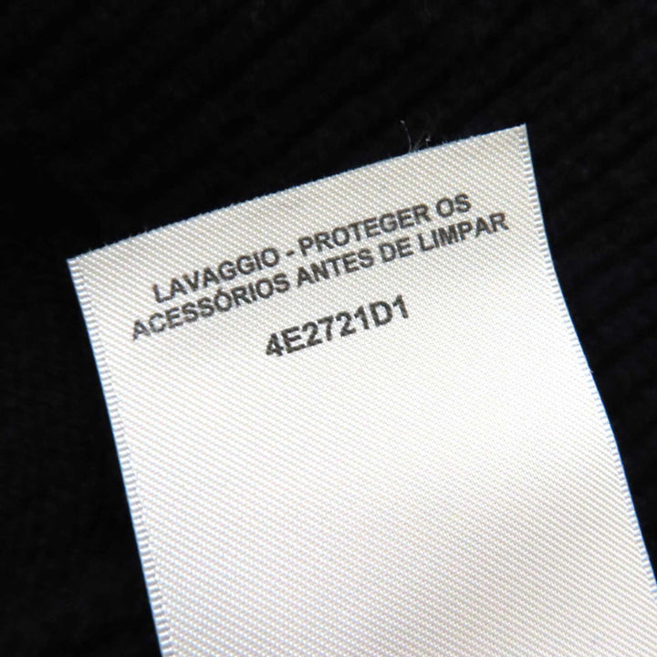 Excellent HERMES Best Serie design button short knit black cashmere Women 36 4E2721D1