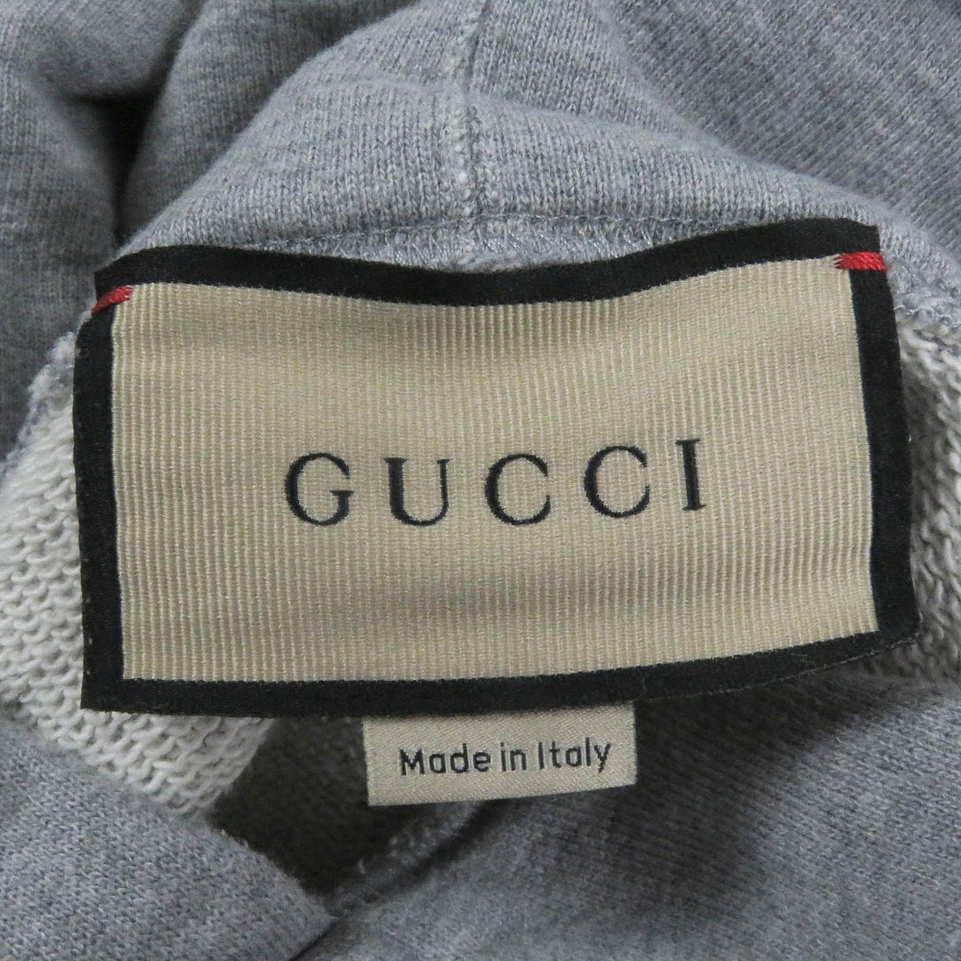 Great GUCCI Parker Pablo Delcielo printed design pullover gray cotton mens L