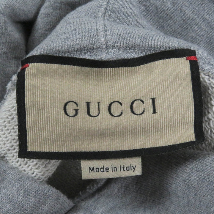 Great GUCCI Parker Pablo Delcielo printed design pullover gray cotton mens L