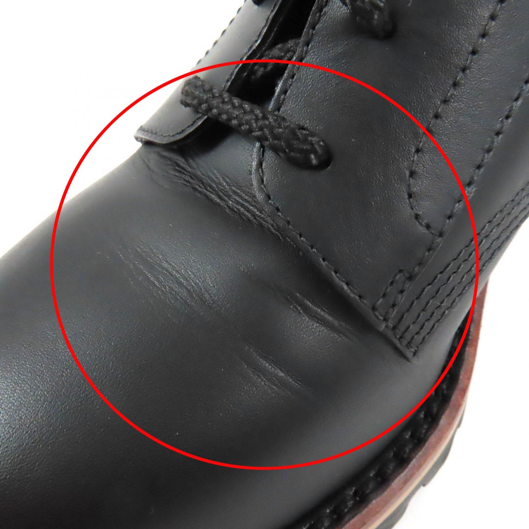 Excellent Christian Dior boots Quest Logo embossed lace-up combat boots leather