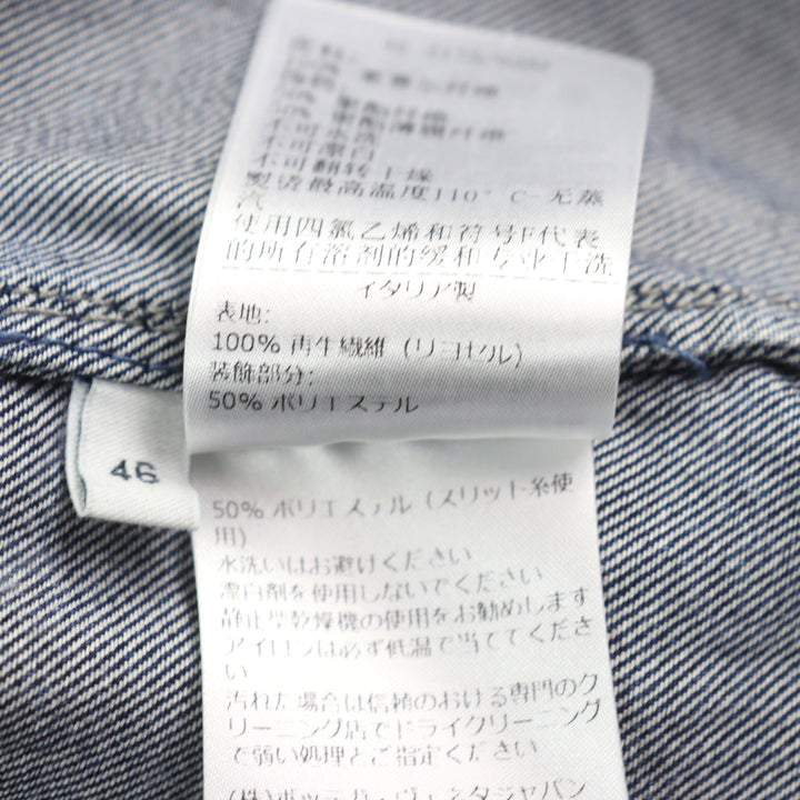 Great BOTTEGAVENETA Short sleeve shirt oversized cropped denim Indigo blue 46